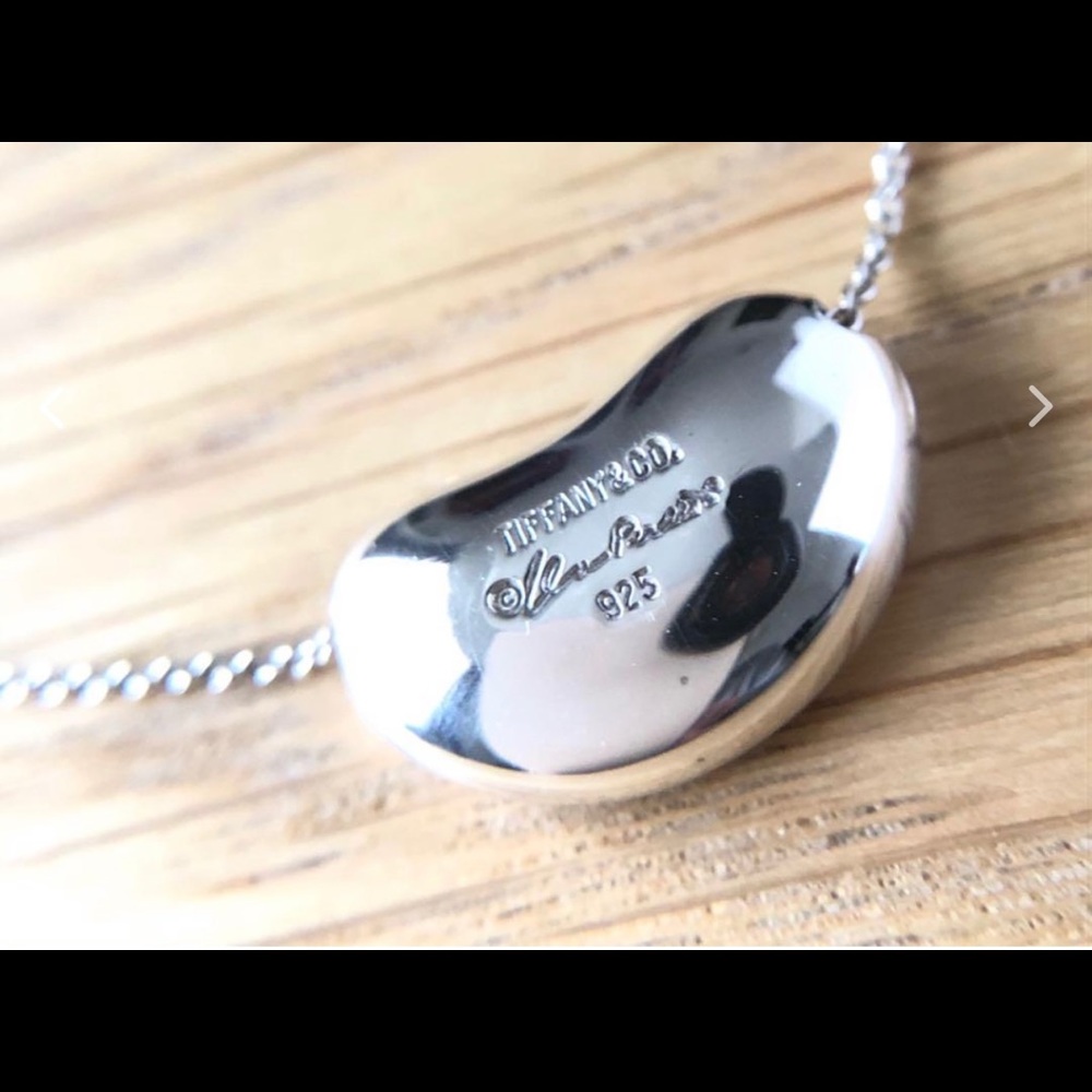 Sterling Silver Tiffany Bean Pendant
